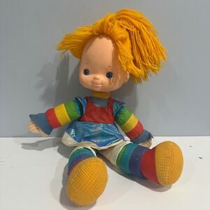 Vintage 1983 Rainbow Brite Doll Mattel Hallmark Cards Yellow Yarn Hair